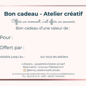 Bon cadeau - Au fil de la terre